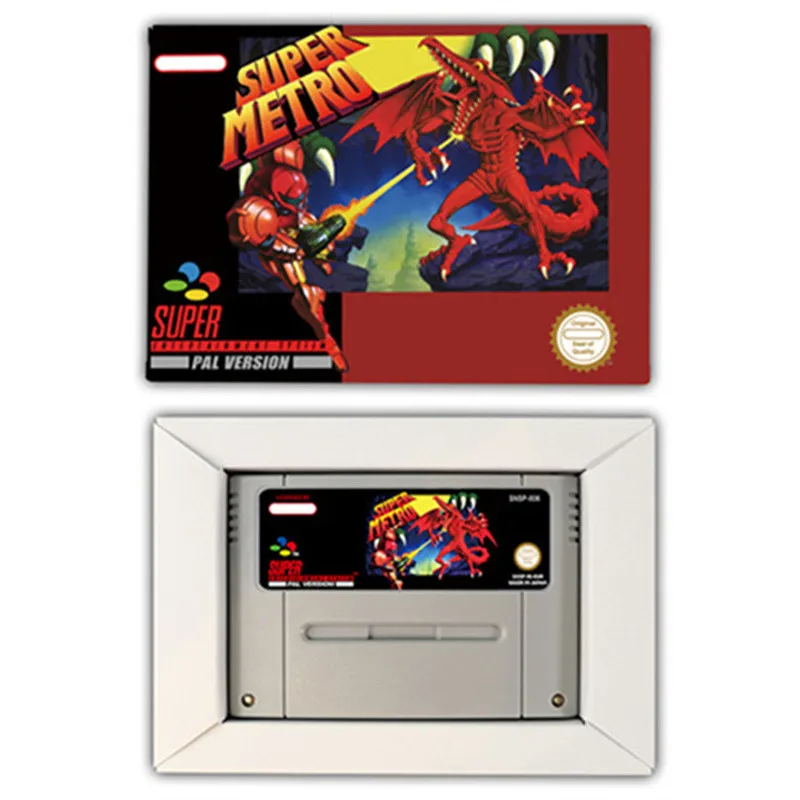 بطاقة ألعاب Super Metroided EUR USA 16 بت RPG لوحدة تحكم ألعاب الفيديو خرطوشة ألعاب snes