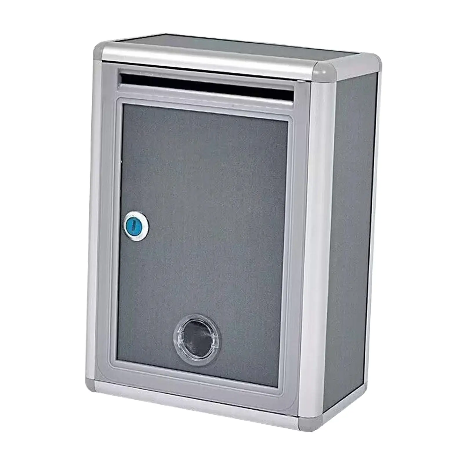 Locking Wall Mounted Mailbox Weatherproof Waterproof Metal Postbox Durable Outside Key Lock Mailbox Large Capacity Key Drop Box