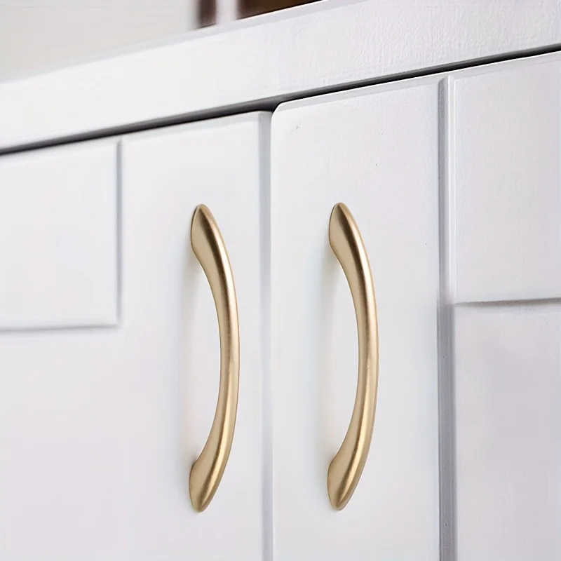 1pair Modern Wardrobe Handle 96mm Handle With Screw Kitchen Furniture Pulls Drawer Handle Drawer Furniture Parts