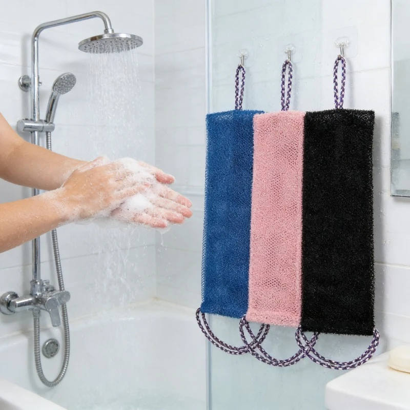 

Exfoliating Body Scrub Skin Smoother Shower Puff Back Foam Towel Bathroom Products