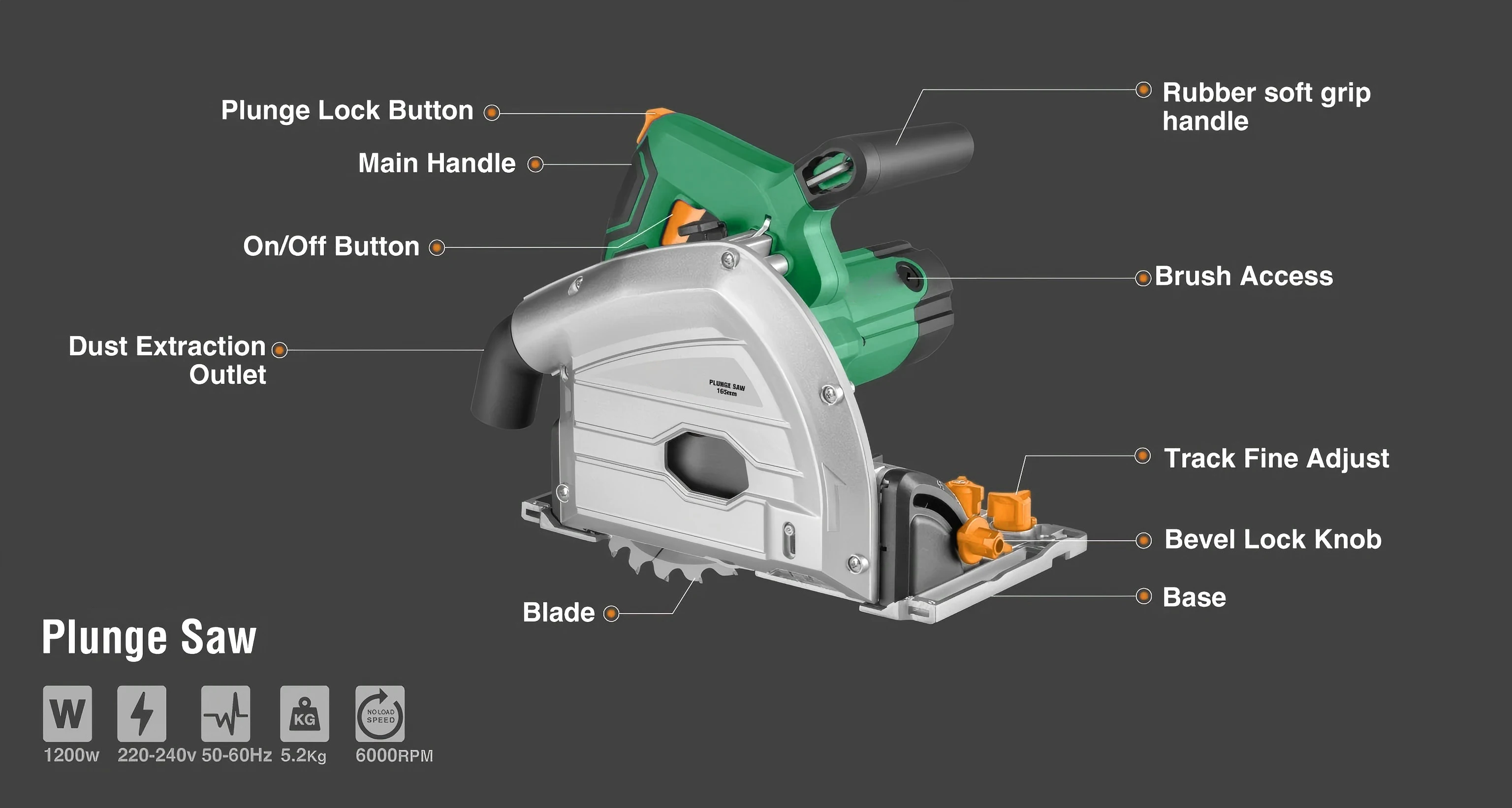 OEM Z4350 165 مللي متر النجارة اللاسلكي منشار دائري كهربائي يغرق منشار دائري أدوات كهربائية منشار دائري كهربائي #3