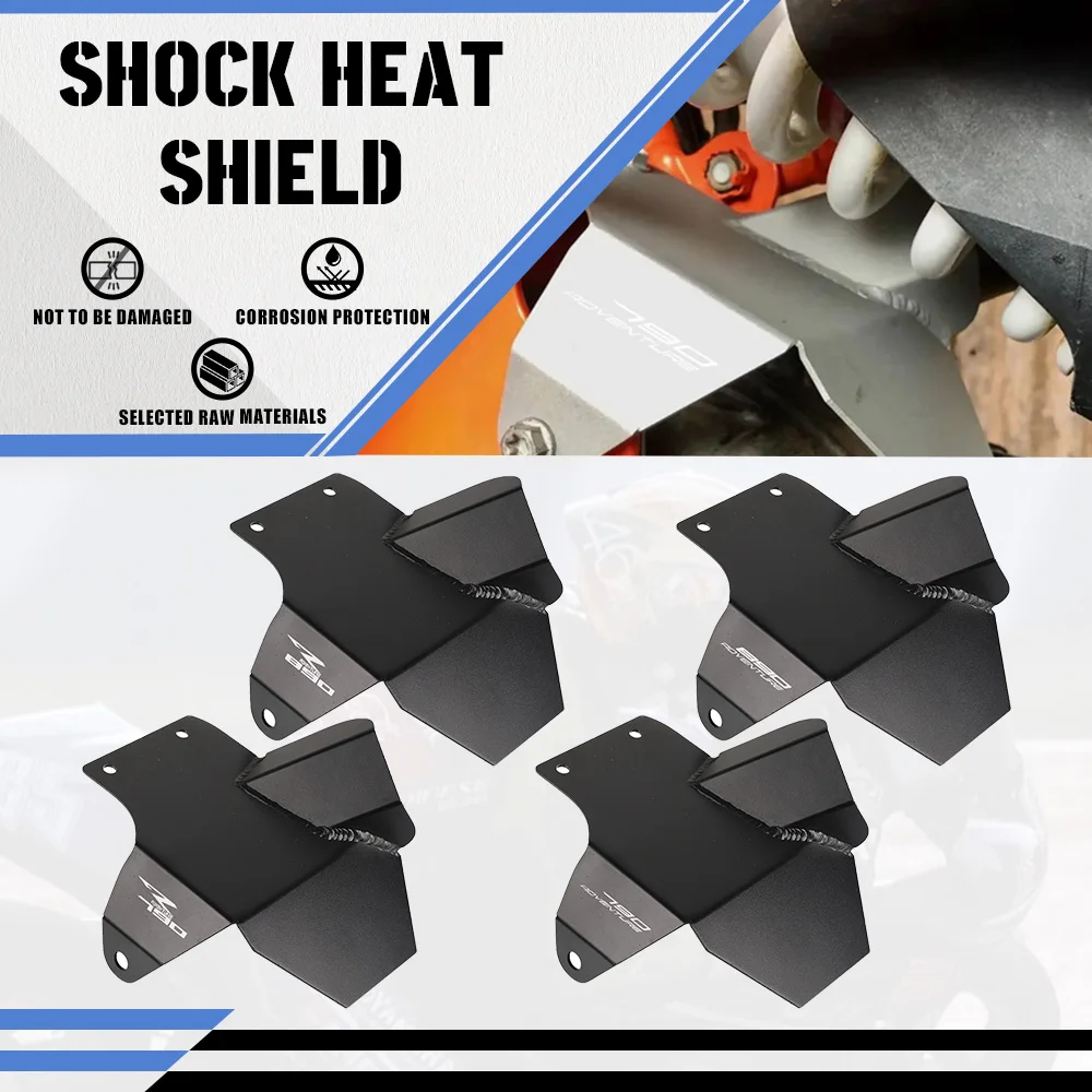 

2024 2023 Motorcycle Parts For 790 Adventure R 790 ADV S/R 790ADV 890ADVENTURE Rear Shock Heat Shield Exhaust Pipe Protection