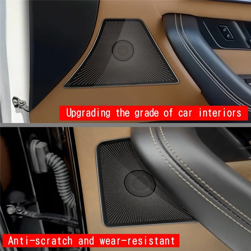 

Car Door Horn Covers Stainless Steel Door Horn Frame Interior Accessories For Mazda CX-60 2022 2023 RHD Replacement Black