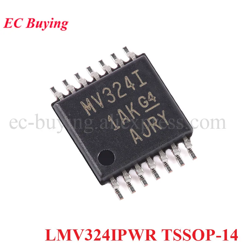 10pcs/5pc LM324PWR L324A LM324 L324 LM324P LMV324IPWR MV324I TSSOP-14 Four-way Operational Amplifier IC Chip New Original