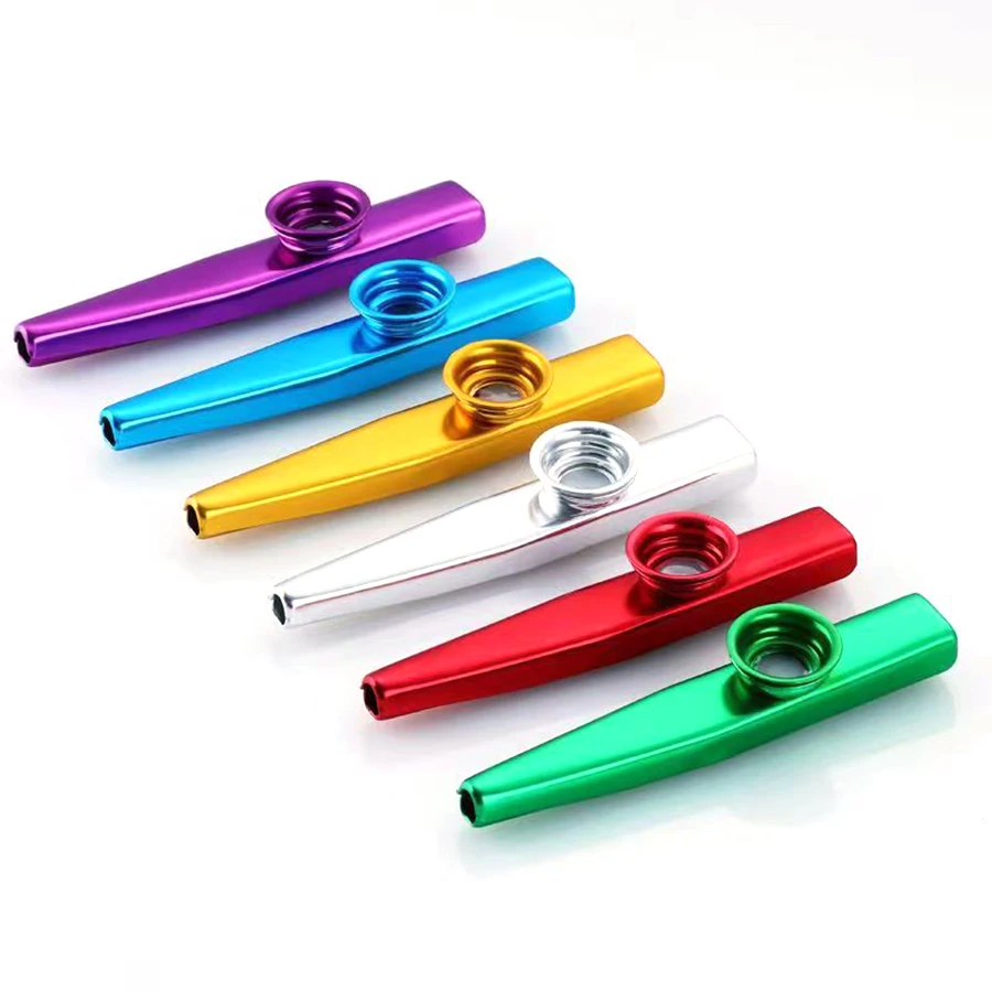 Picture 4: 12cm Metal Kazoo Durable Unconventional Vocal Music Instruments Stage Performance Background Synthetic Music Instruments