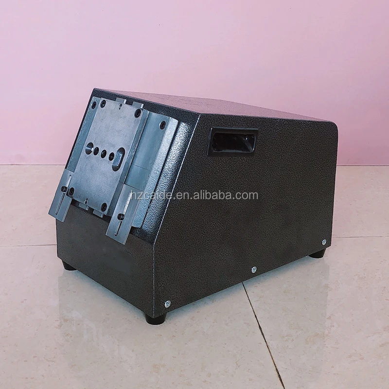 Punzonadora eléctrica automática de mesa para doble círculo y tamaño de ranura ovalada