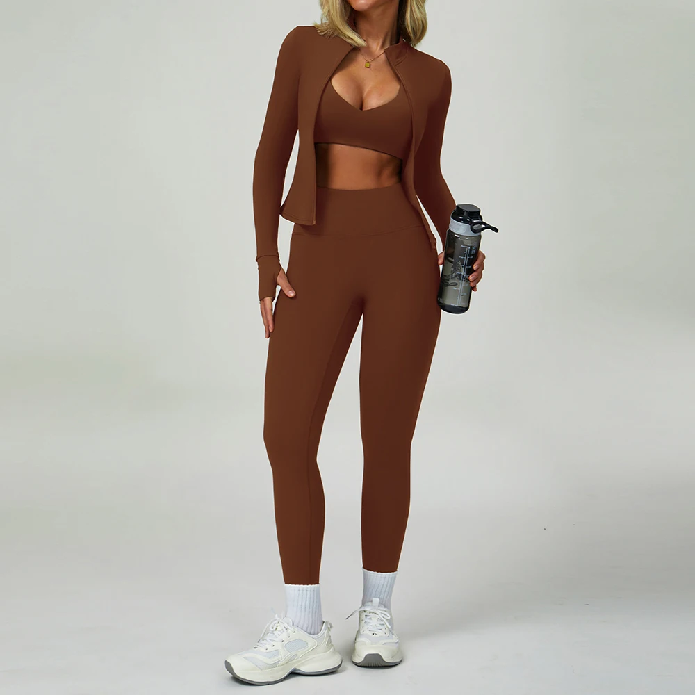 

2 Piece Yoga Clothes Women Sport Set Tracksuit Athletic Wear Pilates Fitness Suit Gym Workout Clothes Sports Bra Leggings Suits