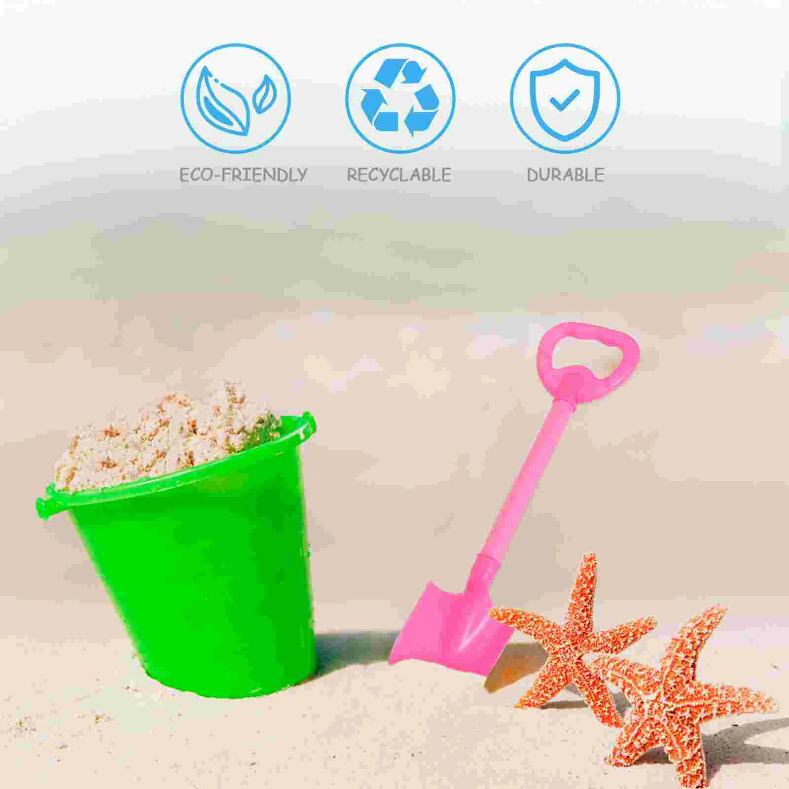 4 Pcs Children's Beach Sand Toys for Kids Tools Sandbox Creative Shovels Plastic outside Convenient