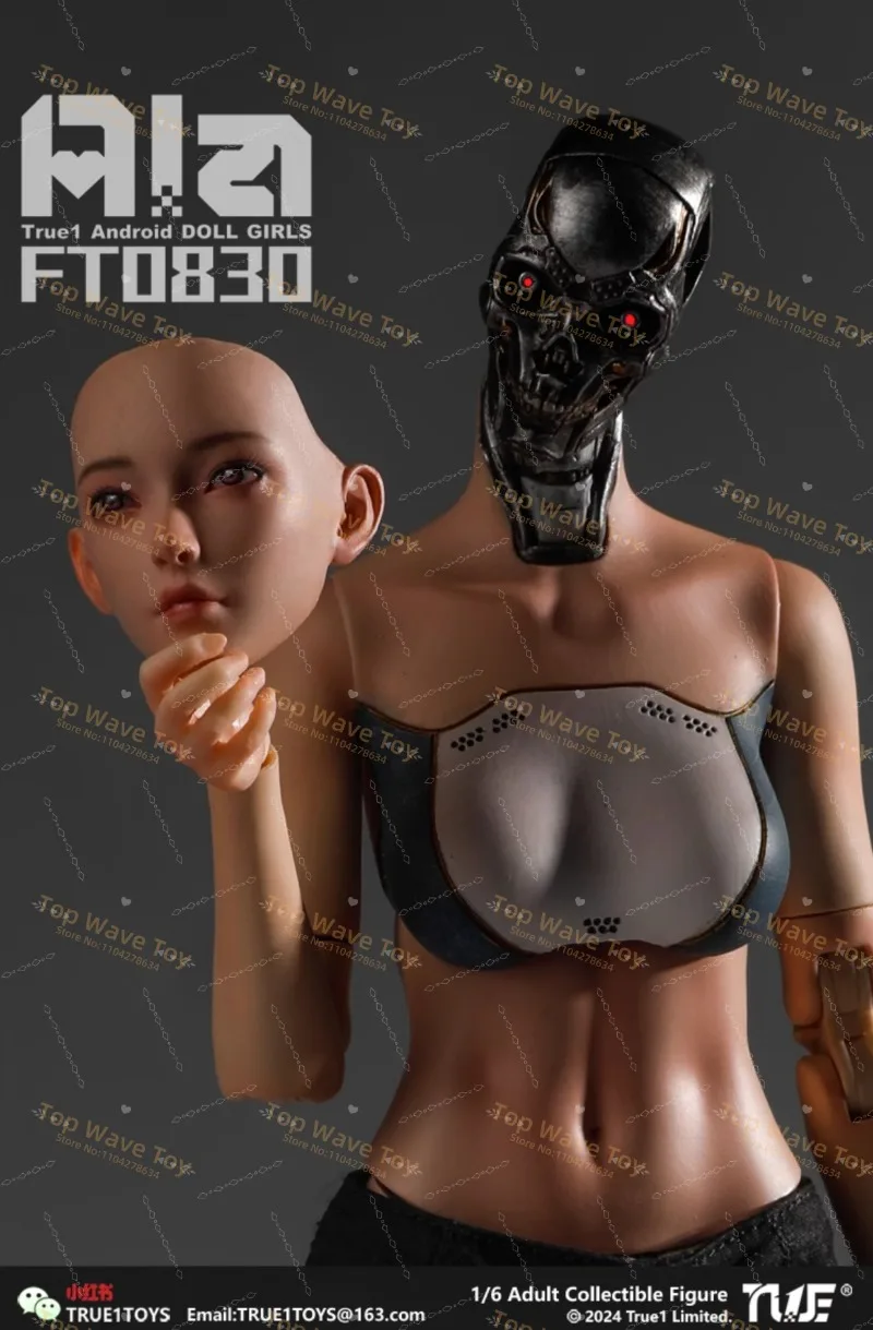 New Stock True1Toys FT0830 1/6 Android Ala Semi-mechanical Action Figure 12'' Female Soldier Full Set Collectible Model Toys