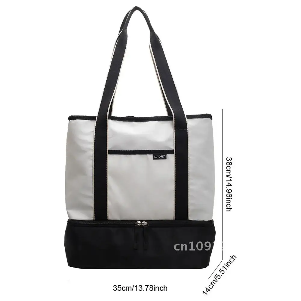 Summer Bag Beach with Cooler Compartment for Women Beach Bags Capacity Bag Travel Tote Sandproof Vacation Bag Beach Pool Large