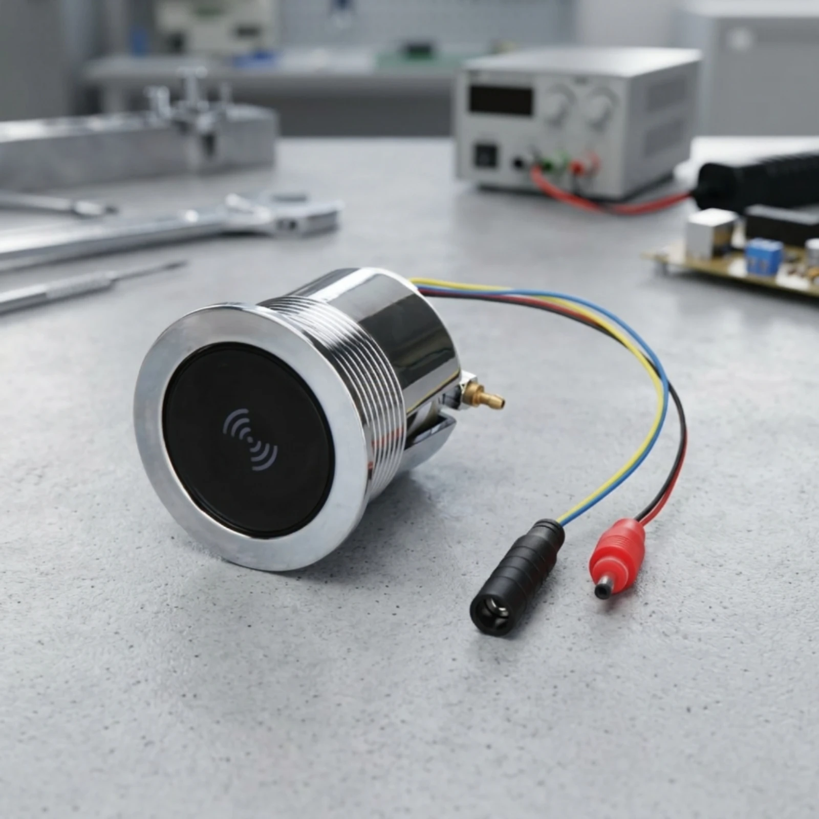 Sensor Flush Button Wired Pneumatic Flush Button Bathroom Hardware Replacement Easy Installation
