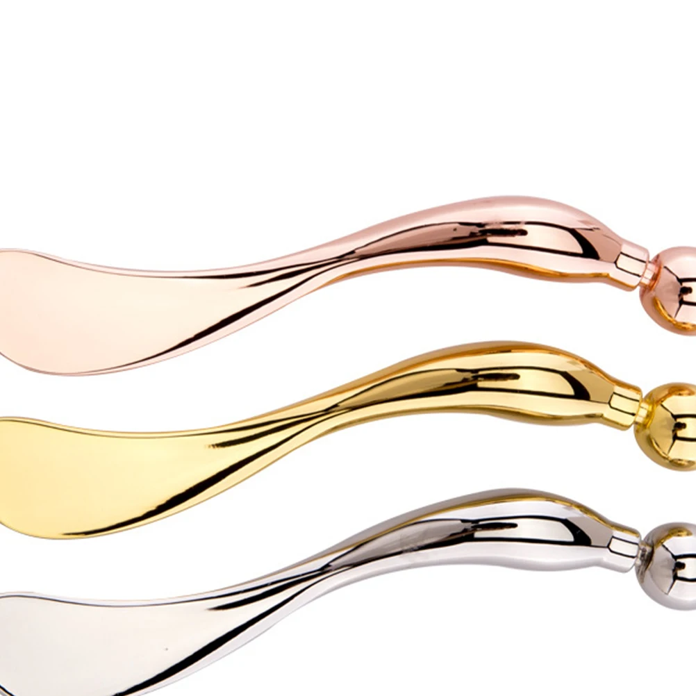 

Zinc Alloy Eye Cream Spoon for Face Massage Eyes Treatment Migraine Massager Makeup Tool Metal Mask Spoon Promote