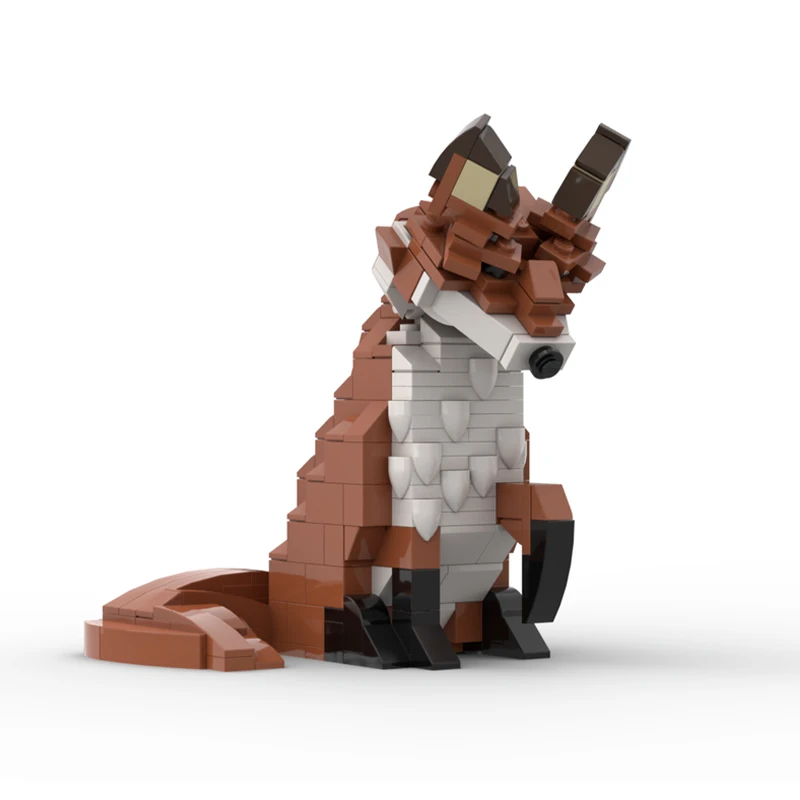 

NEW 260PCS MOC Creative Model Red Fox Technology DIY Assembly BricksDisplay Birthday Gift Collectible Decoration Collection Set