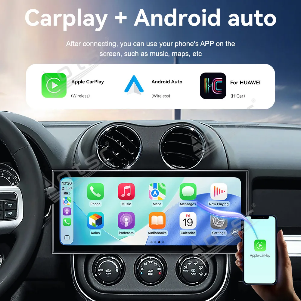 CarPlay 15.8’’ Android 15 For Jeep Compass   2011–2016 Carplay  Car gadgets Car GPS Navigation HD Screen Multimedia Player Head