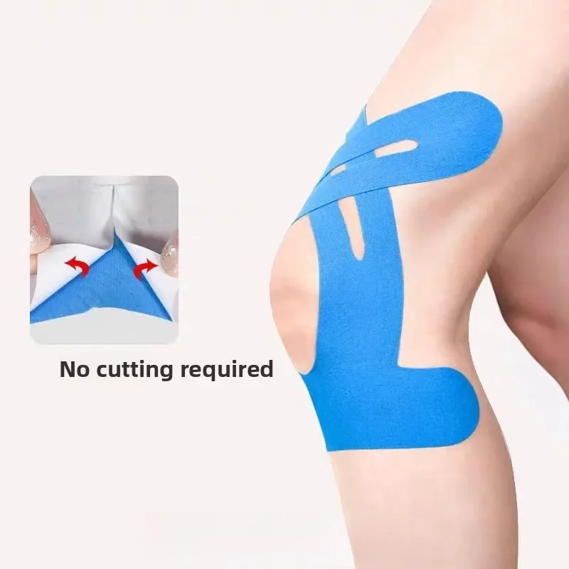 5/10pc Precut Kinesiology Tape Breathable Waterproof Sports Muscle Support Tape for Knee Joint Running Muscle Pain Relief