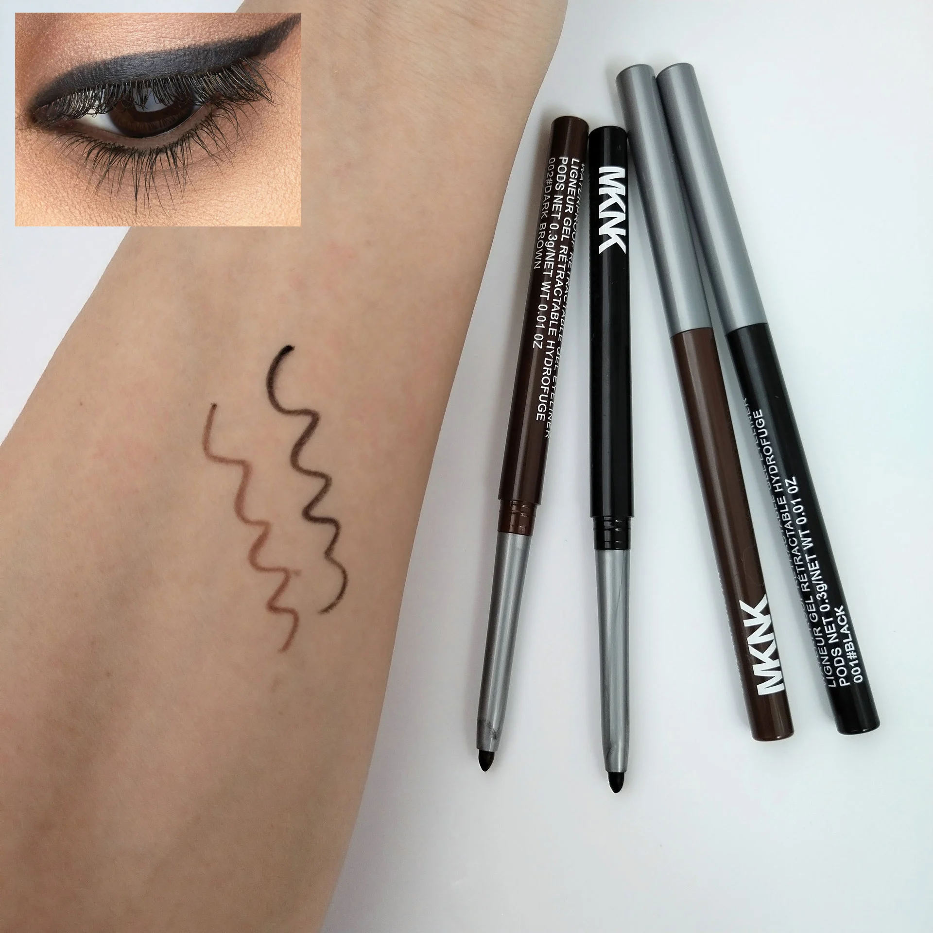 Schnelltrocknender, wischfester, mattschwarzer, wasserfester und langanhaltender Eyeliner-Stift mit hoher Pigmentierung – die perfekte Augen-Make-up-Werkzeuge_voghion.com