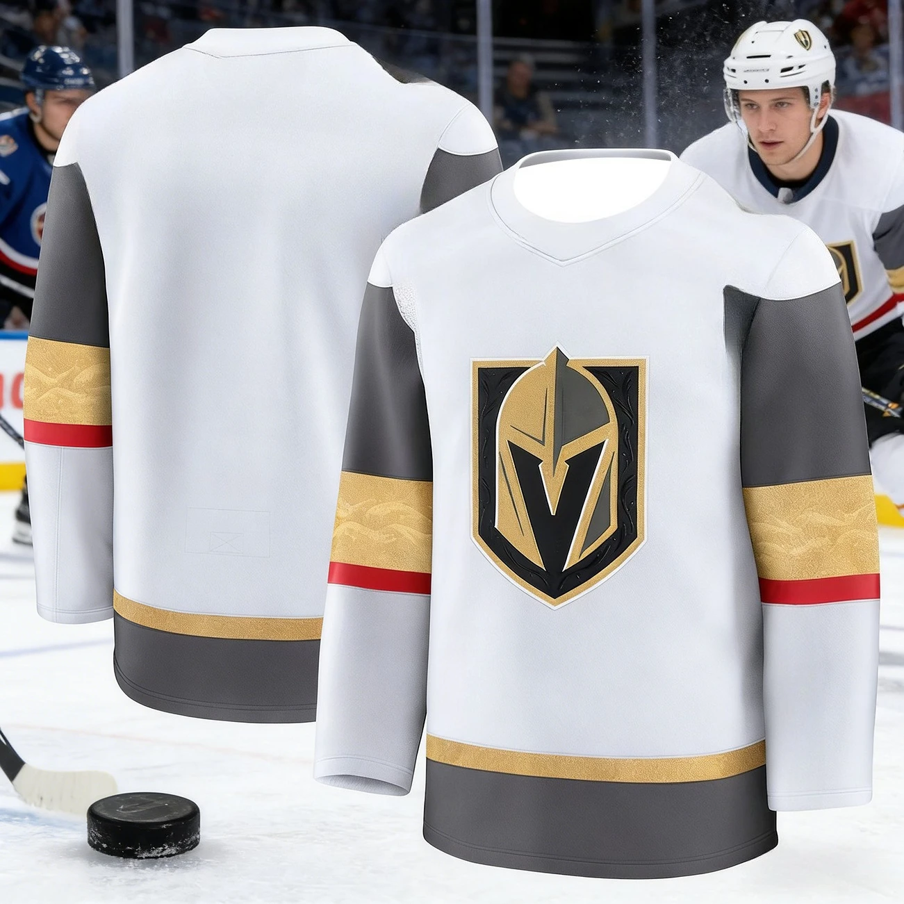 2026 Men's Best-Selling Las Vegas Golden Knights Ice Hockey Training Jersey - Breathable, Quick-Drying Long-Sleeved Shirt Kids