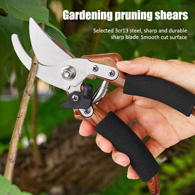 

Секатор для обрезки садовых фруктовых деревьев, усиленные обводные ножницы, садовые ножницы для толстых веток, инструмент для прививки в саду