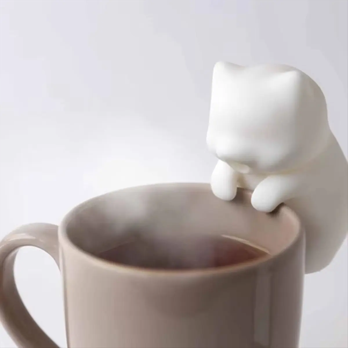 (ABGQ) Cartoon Cat Shape Automatic Air Blower Mini Food Cooling Fan Quickening Cooling Hot Water Tea Rice Dishes Coffee Fans