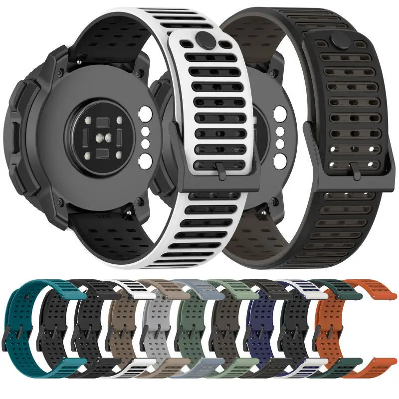 22mm Sport Silicone Strap For Amazfit Balance 2 1 Breathable Band For Amazfit Bip 6 5/GTR4 3 2/Active Max/Helio/T-Rex 3 Pro 48mm view 3