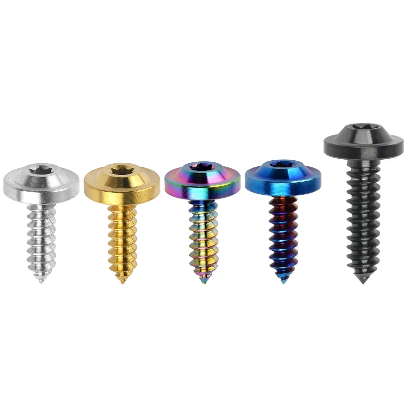 

Titanium Bolts/Self Tapping Plum Blossom Round Head Screws For Motorcycles