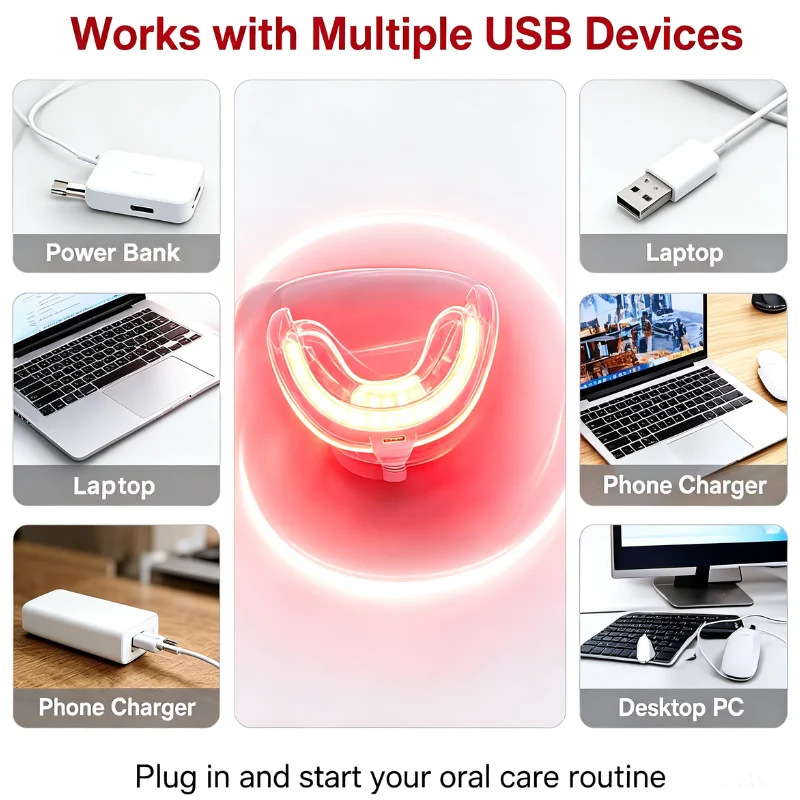 Advanced Red Light Dental Therapy for Gum Disease Receding Gums Teeth Sensitivity Relief Laser Device Home