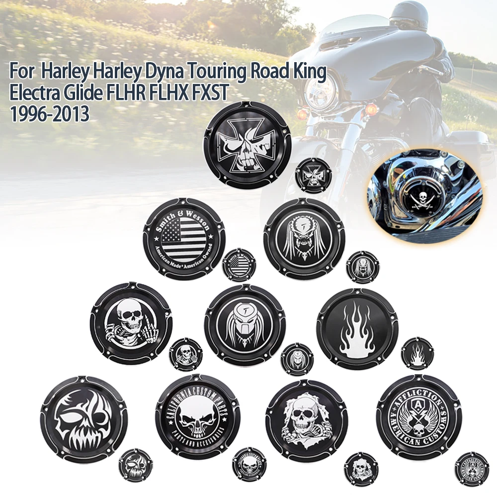 

Motorcycle Timer Derby Covers Engine Clutch Protect Cap For Harley Touring Softail Street Bob Tri Glide Ultra Classic Road King