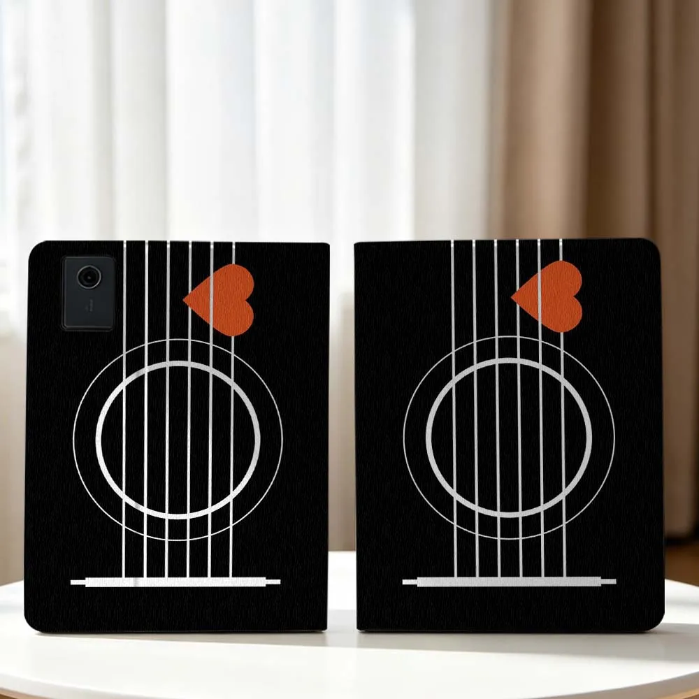 Guitar Strings Art Picture For Lenovo Xiaoxin Pad Pro Tab P12 P11 11 13 11.2 inch K11 Plus Pen Tray Tablet Case Soft