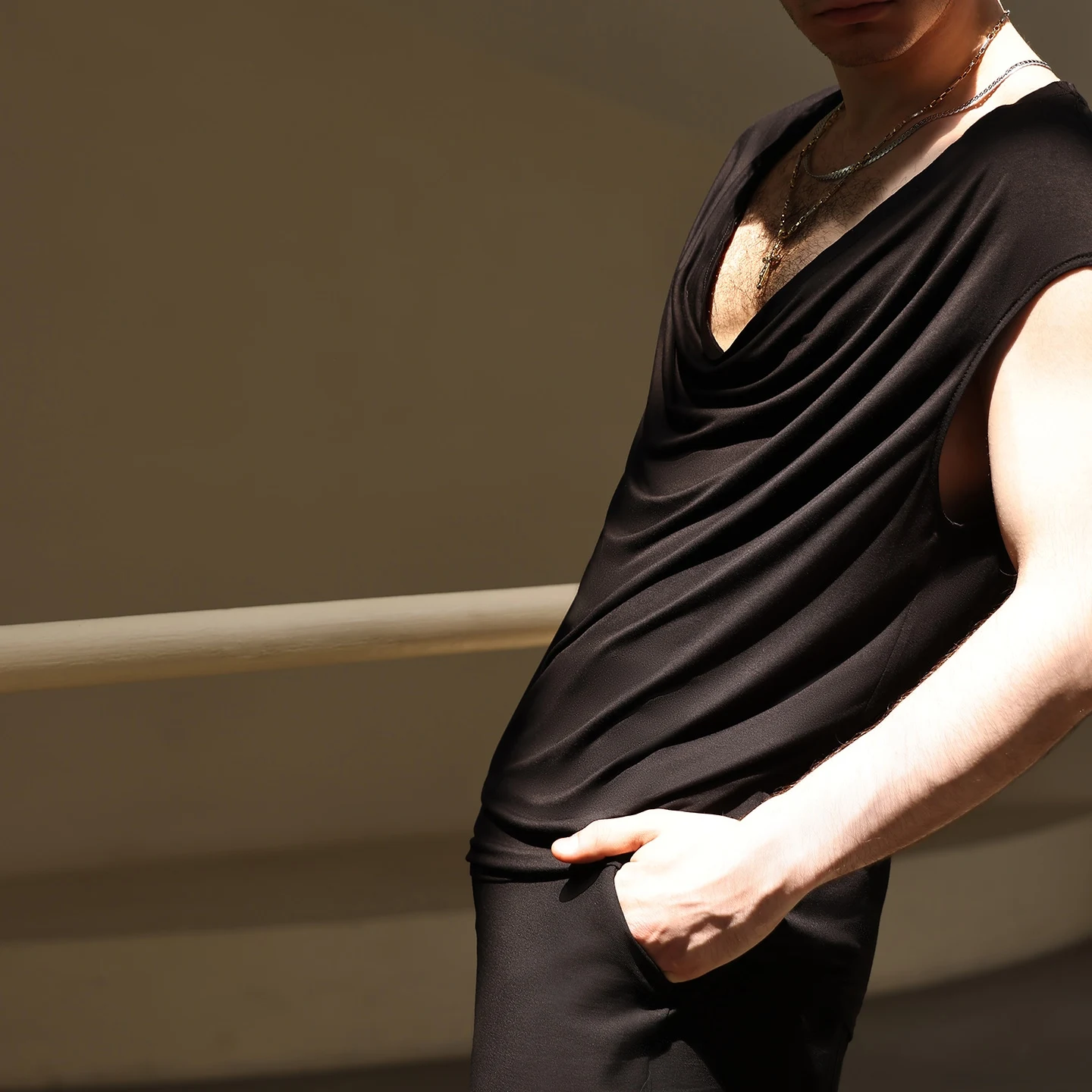 Sommer männer Latin Dance Kleidung Erwachsenen Männlichen Ärmellose Schwarze Tops Rumba Cha Cha Salsa Tanz Praxis leistung Tops BL16811