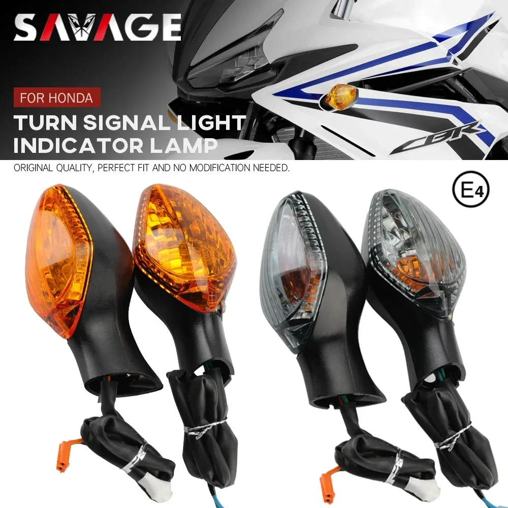 Lampu indikator sinyal belok untuk HONDA CBR500R CBR650F CB650F CB500F CB500X MSX125 Rebel 500 300 lampu sein sepeda motor