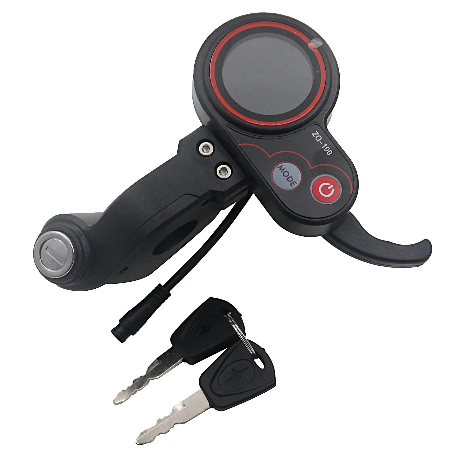 ZQ-100 electric scooter watch with key finger dial instrument, high and low speed adjustment mileage, speed 6 cores