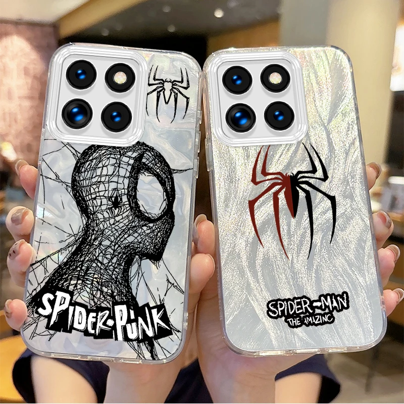 

Marvel Spider-Man Cartoon Simplicity Gradient Phone Case for Xiaomi Poco X6 X3 F6 M6 M4 Pro C61 13T 14T 11 Lite Shockproof Cover