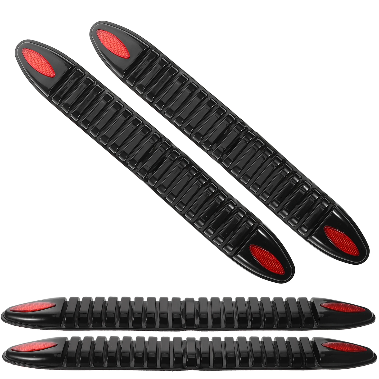 

4 Pcs Car Bumper Protector Black Anti Collision Sticker Durable PVC Impact Protection Easy Installation Versatile Compatibility