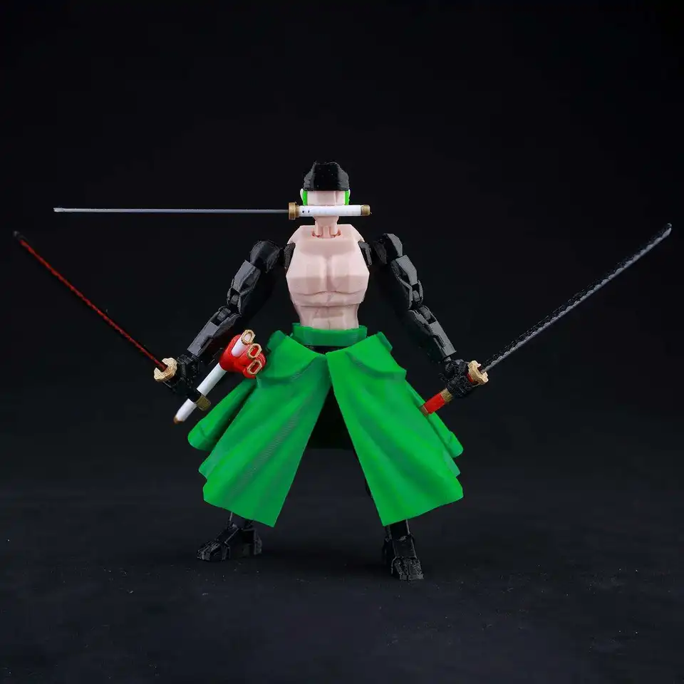9L 3D Printed One Piece Roronoa Zoro Lucky Dummy 13 Movable