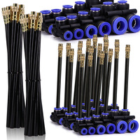 20/30/50cm 360° Bend Misting Nozzle Adjustable Sprayer Outdoor Garden Irrigation Watering Sprinklers 6-16mm Tube Quick Connect