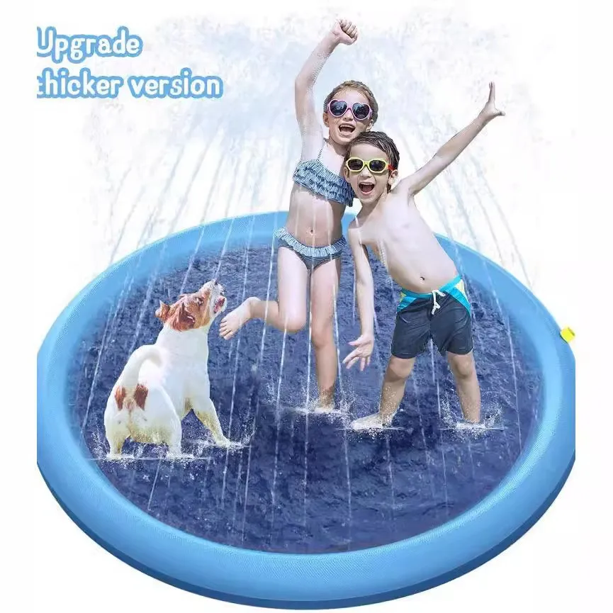 

Inflatable Water Spray Pad Mat Tub Pet Sprinkler Pad Play Cooling Mat Swimming Pool Outdoor For Dog Summer Cool