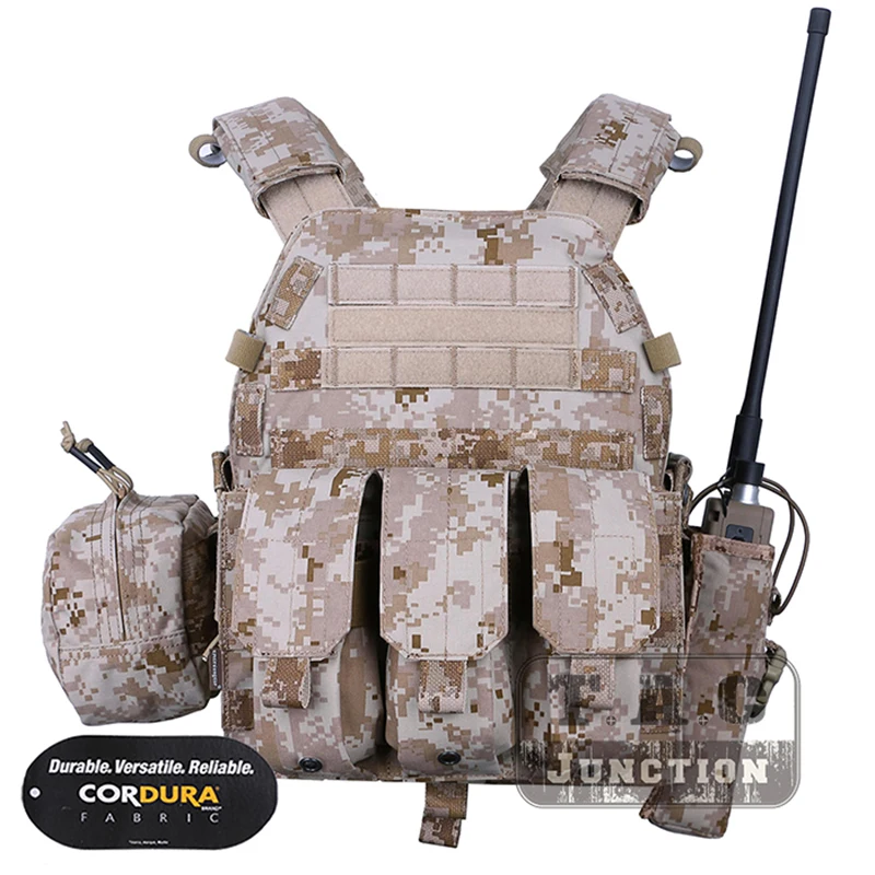 L LBT-6094 Men's AOR1 Color Tactical Combat Vest MOLLE Modular Plate Carrier with Pouches Tactical Vest for Men