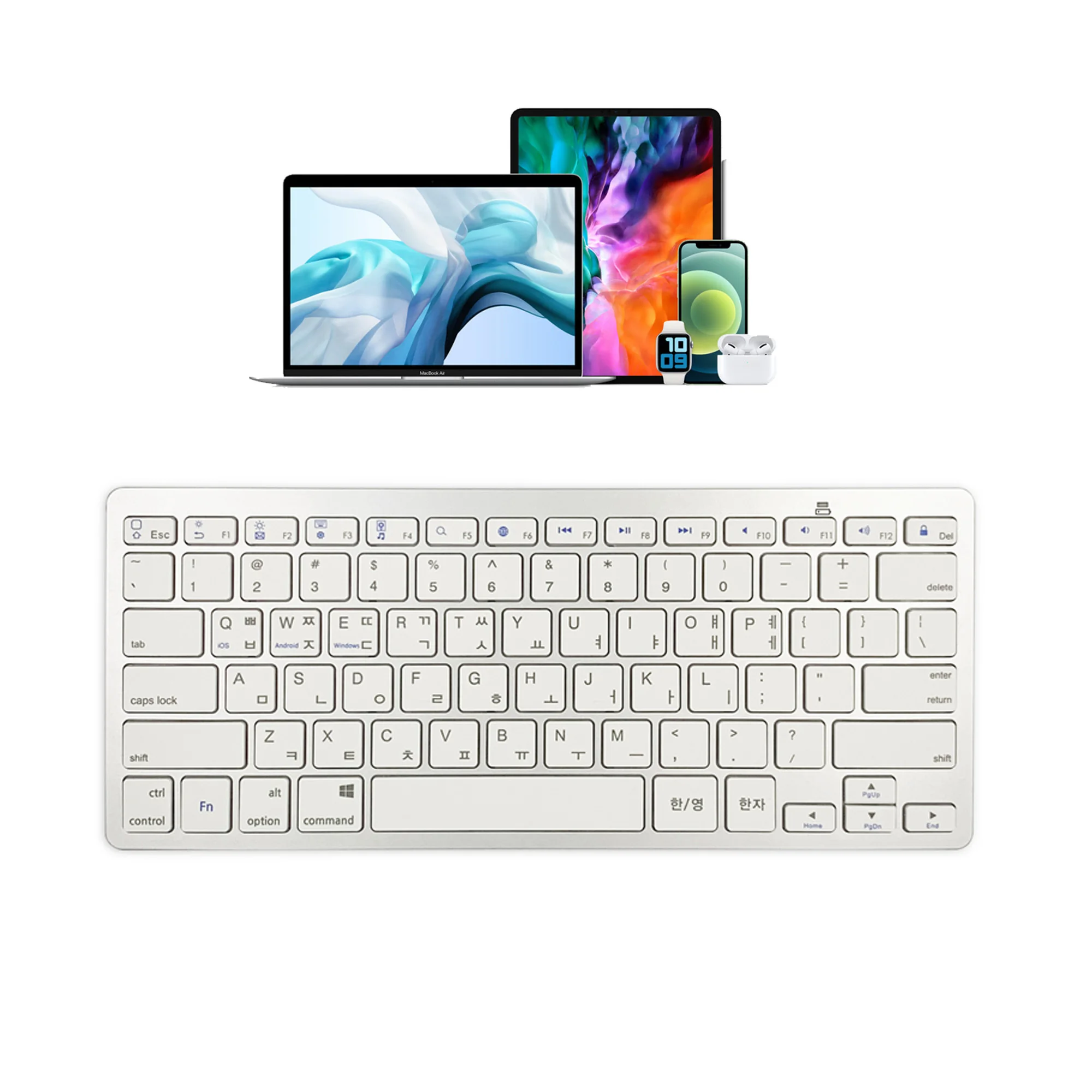 

Korean Language Ultra Thin Lightweight Low Noise Keyboards for Laptop/Computer/Surface