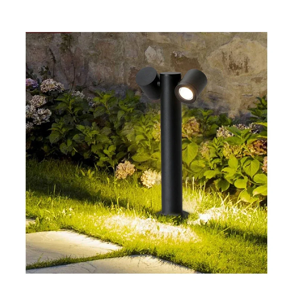 Modern Rotating Dual Head Landscape Spotlight Waterproof Outdoor Villa Garden Lamp Decorative Lawn Light for Courtyard Patio