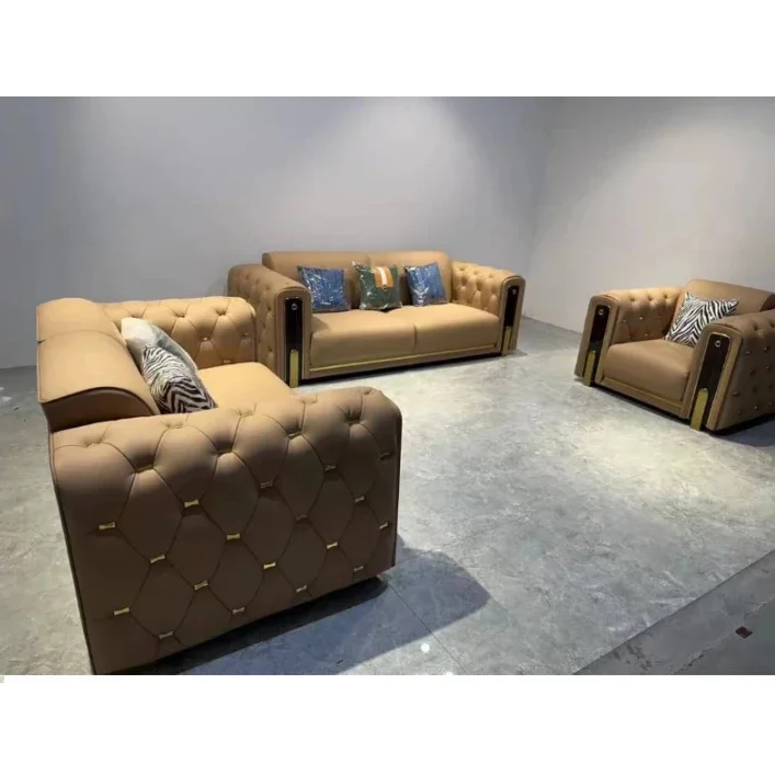 

A Custom Italian Design Luxury Villa 3 2 1 Seater Sofa Set Sectional Home Furniture Modern Living Room Modular Leather Sofa