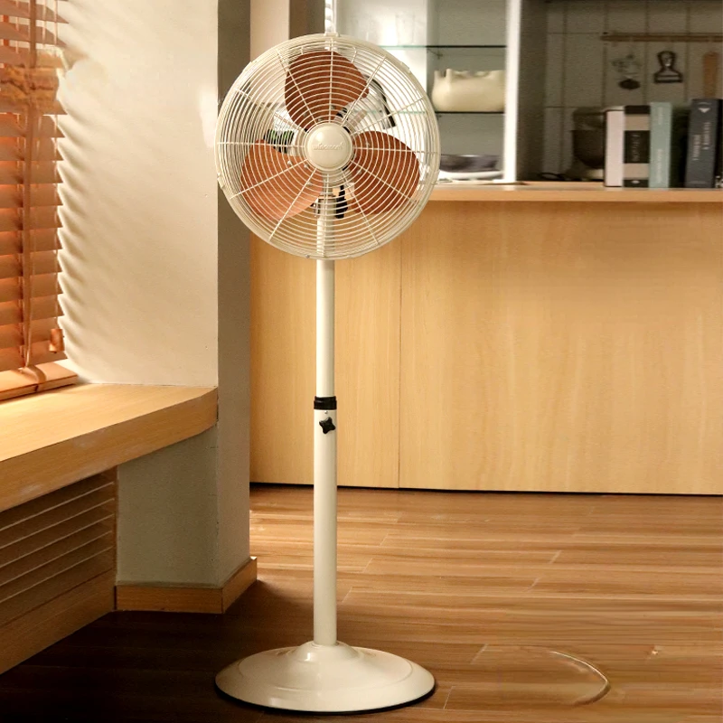 Japanese Metal Fan,Shaking Head Vertical Floor Fan, Retro Fans Iron Electric Fans, Mechanical Pure Copper Motor Fan Portable