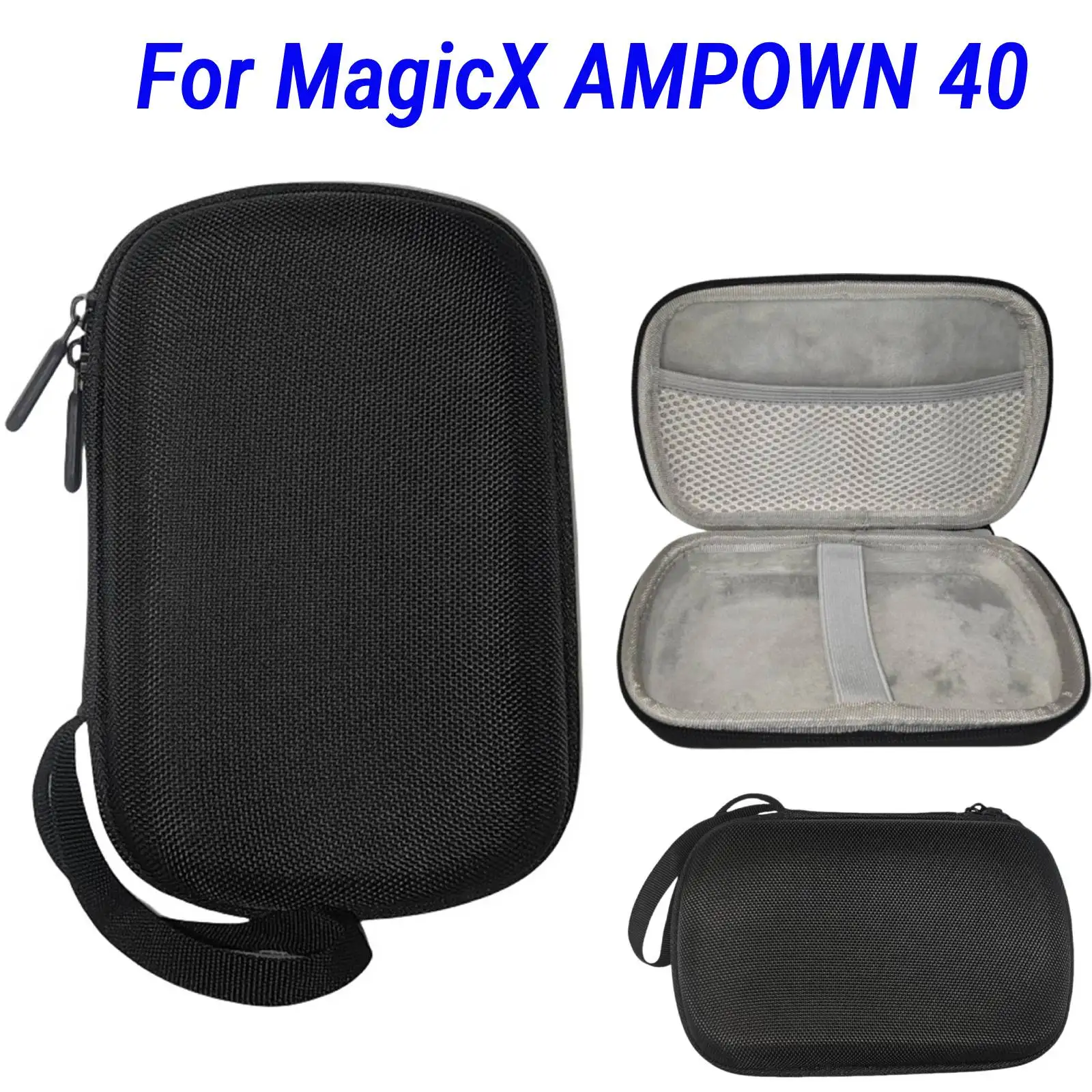 Travel Case + Screen Protector For MagicX AMPOWN Zero 40 Game Console Accessories Shockproof Hard Storage Bag & Protective Films