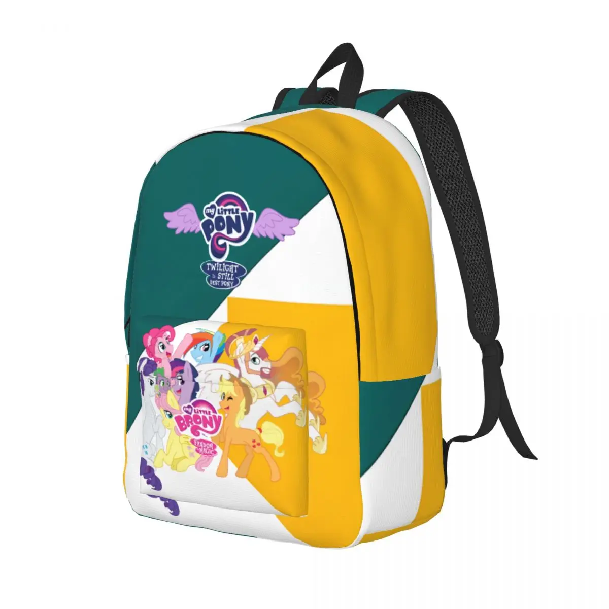 Back To School Gift Large Zipper Closure Laptop Bag my little pony Classic Teenager Rucksack Hiking