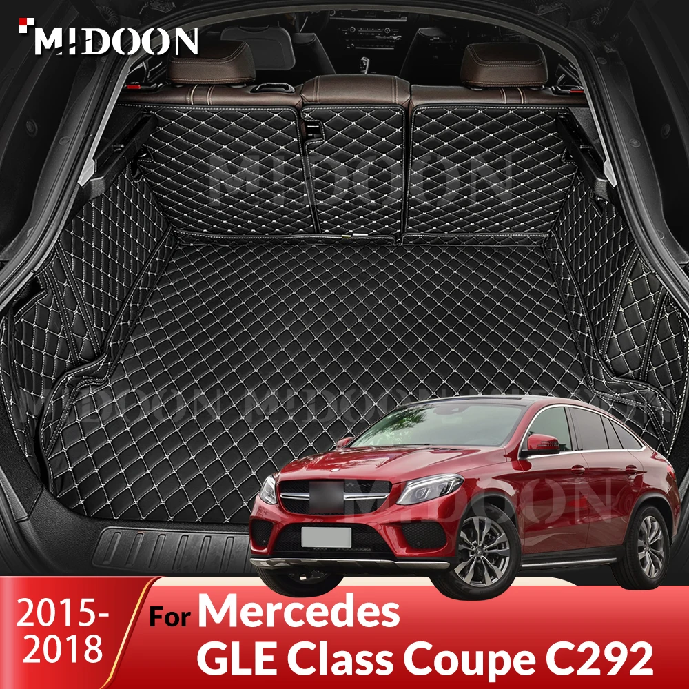 

MIDOON For Mercedes Benz GLE Class Coupe C292 2015-2018 17 16 Auto Full Coverage Trunk Mat Car Cargo Liner Interior Accessories
