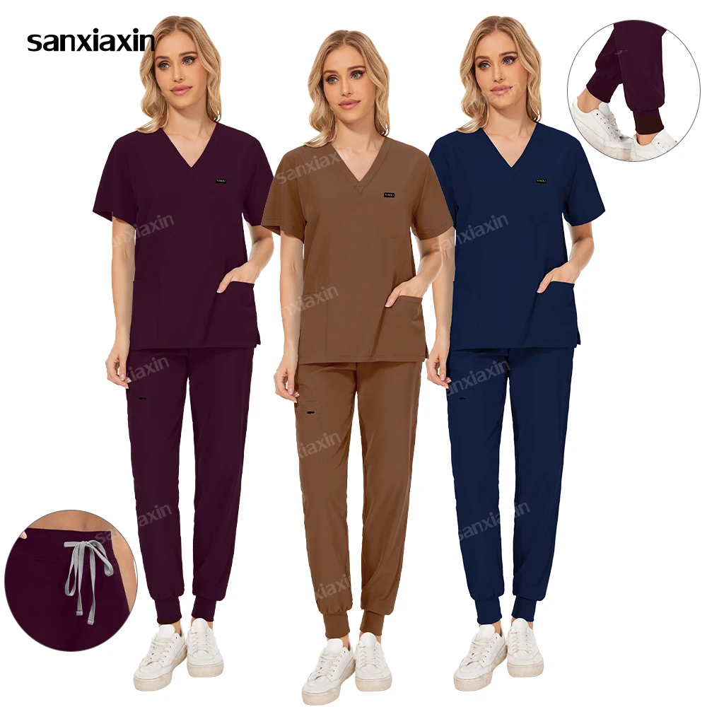 

Wholesale Medical Supplies Nurse Dental Surgery Suit Operating Room Clothes Medical Uniforms Hospital Working Scrub Set Workwear