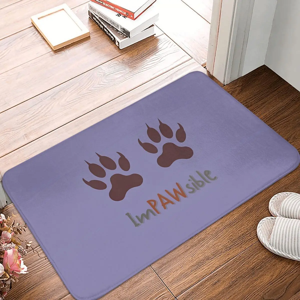 Cat Paw Cute Non-slip Doormat Living Room Mat Im Sible Hallway Carpet Entrance Door Rug Indoor Decor