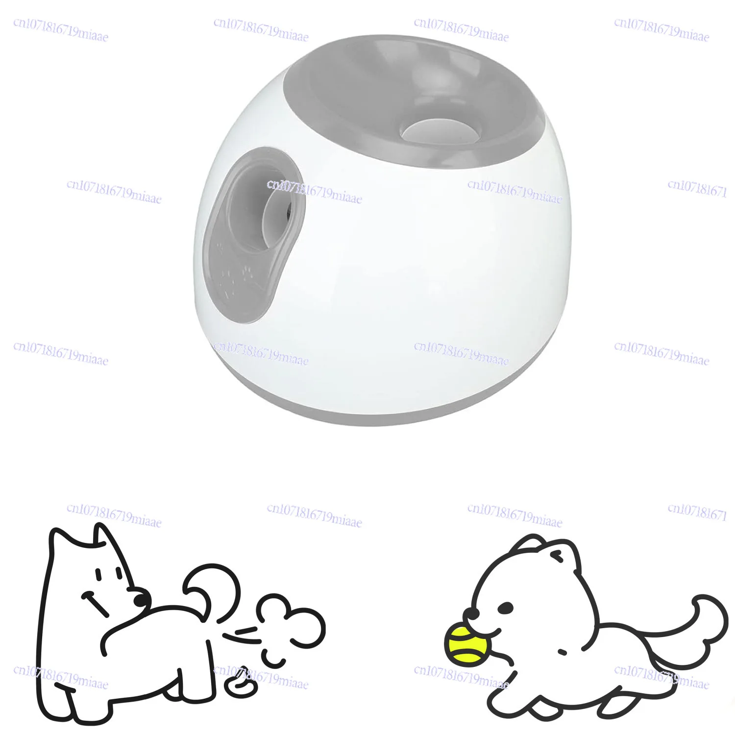 Pet Tee Dog Toy Automatic Ball Thrower Three-speed Adjustable Distance Transmitter Smart Pet Toy