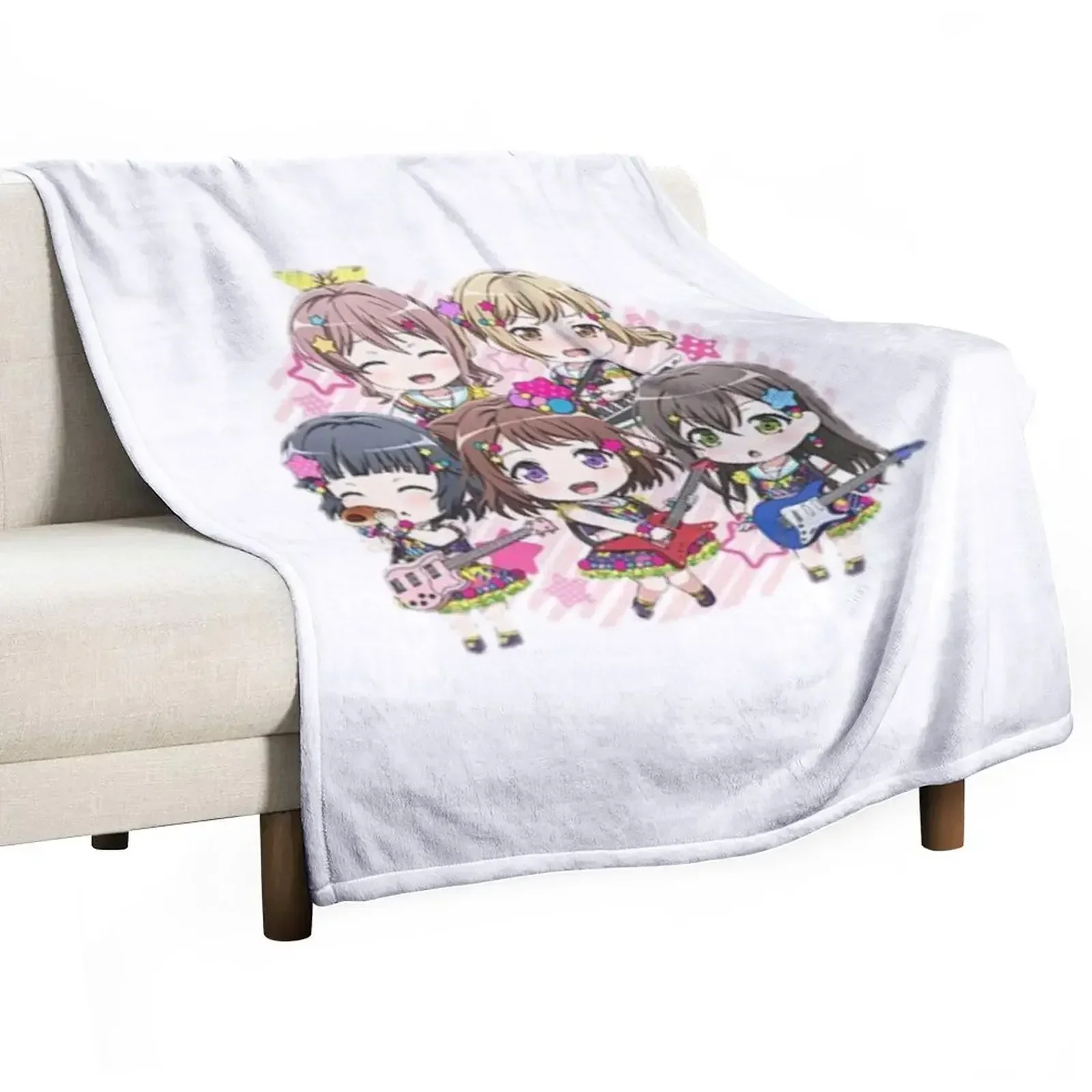 

BanG Dream! Poppin Dream! Throw Blanket Decorative Sofa Decoratives manga Furrys Blankets