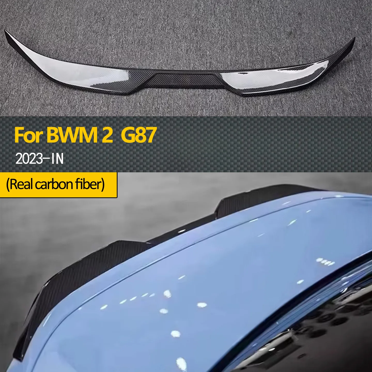 

[Горячая распродажа] Высококачественный спойлер из углеродного волокна для BMW M2 G87 2023, обновление для соревнований M2 и моделей CS