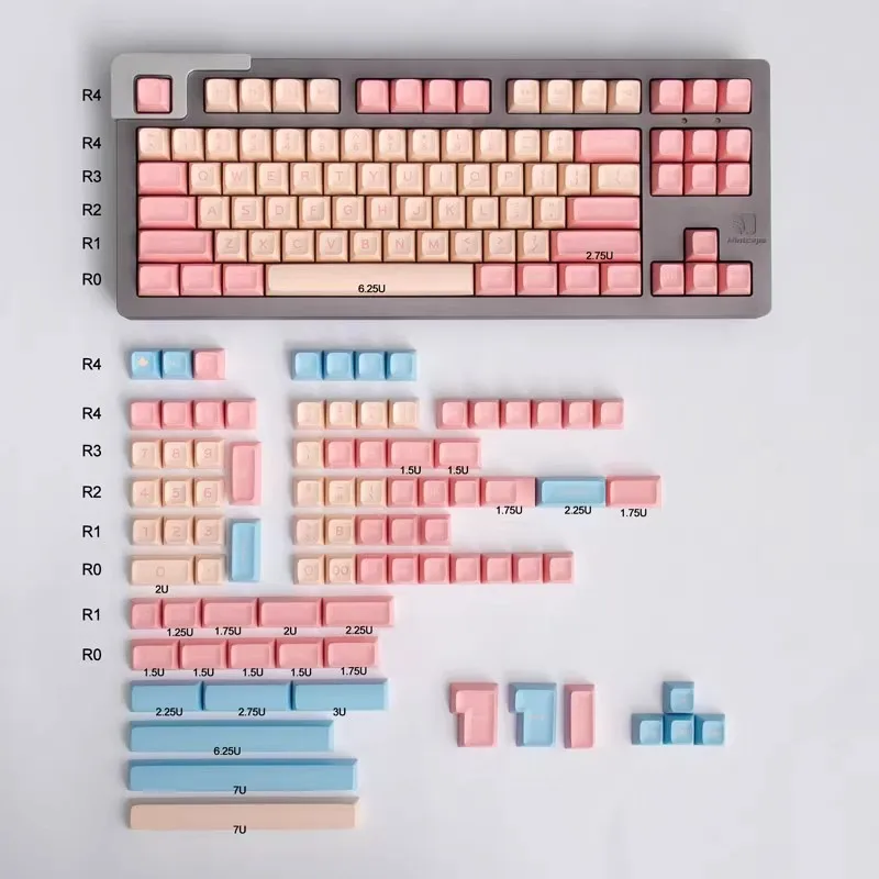 

GMK Dreamy Circus Keycap SA Profile Keycaps PBT Double Shot Key Caps Set ISO Enter 7U Spacebar for Custom Mechanical Keyboard